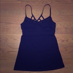 Lululemon Rare Strappy Tank Top Size 4 Black